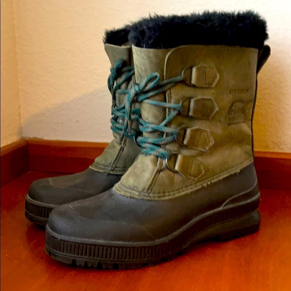Sorel Badger Snow boots -Leather, rubber & fur